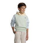 Sudadera niño verde y azul Silbon con capucha Konestilochic