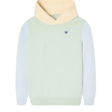 Silbon - S263021103649 – Sudadera verde claro 100% algodón con capucha y dibujo en la espalda - Niño