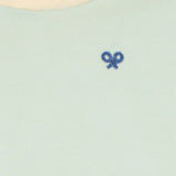 Silbon - S263021103649 – Sudadera verde claro 100% algodón con capucha y dibujo en la espalda - Niño