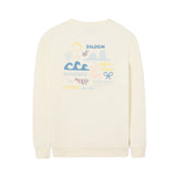Silbon - S263021107632 – Sudadera 100% algodón color crema con dibujo en la espalda - Niño
