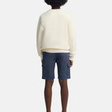 Silbon - S263021107640 – Sudadera 100% algodón color crema de corte regular – Niño