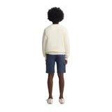 Silbon - S263021107640 – Sudadera 100% algodón color crema de corte regular – Niño