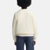 Silbon - S263021107640 – Sudadera 100% algodón color crema de corte regular – Niño