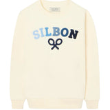 Silbon - S263021107640 – Sudadera 100% algodón color crema de corte regular – Niño