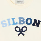 Silbon - S263021107640 – Sudadera 100% algodón color crema de corte regular – Niño