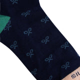 Silbon - S263022802607 – Calcetines azul marino estampados de caña media- Niño