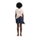 Silbon - S263023102740 – Bañador estampado azul marino con cintura ajustable y red interior - Niño