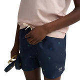 Silbon - S263023102740 – Bañador estampado azul marino con cintura ajustable y red interior - Niño
