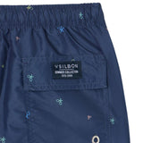 Silbon - S263023102740 – Bañador estampado azul marino con cintura ajustable y red interior - Niño