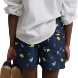 Silbon - S263023102746 – Bañador azul marino con estampado de dinosaurios y red interior - Niño