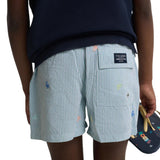 Silbon - S263023103741 – Bañador con estampado de rayas con cintura ajustable y forro - Niño
