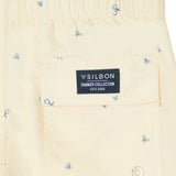 Silbon - S263023104739 – Bañador amarillo estampado con cintura ajustable y red interior - Niño