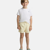 Silbon - S263023104739 – Bañador amarillo estampado con cintura ajustable y red interior - Niño