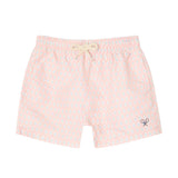 Silbon - S263023105747 – Bañador coral con estampado de mini rombos y red interior - Niño
