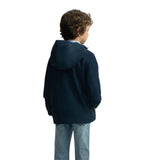 Silbon - S263070102343 – Cortavientos azul con capucha y cierre con cremallera - Niño