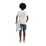 Silbon - S263070401252 – Camiseta de manga corta 100% algodón con dibujo en la espalda - Niño