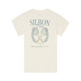Silbon - S263070401252 – Camiseta de manga corta 100% algodón con dibujo en la espalda - Niño