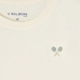 Silbon - S263070401252 – Camiseta de manga corta 100% algodón con dibujo en la espalda - Niño