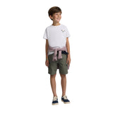 Silbon - S263070401258 – Camiseta blanca de manga corta con estampado trasero - Niño