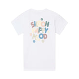 Silbon - S263070401258 – Camiseta blanca de manga corta con estampado trasero - Niño