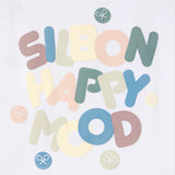 Silbon - S263070401258 – Camiseta blanca de manga corta con estampado trasero - Niño