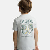 Silbon - S263070402251 – Camiseta de manga corta 100% algodón con dibujo en la espalda - Niño