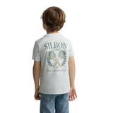 Silbon - S263070402251 – Camiseta de manga corta 100% algodón con dibujo en la espalda - Niño