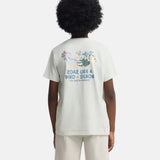 Silbon - S263070403255 – Camiseta verde de manga corta con dibujo en la espalda - Niño