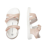 T1A2332360569302-Sandalia rosa con velcro Tommy Hilfiger para niña