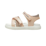 T1A2332360569302-Sandalia rosa con velcro Tommy Hilfiger para niña