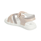 T1A2332360569302-Sandalia rosa con velcro Tommy Hilfiger para niña