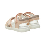 T1A2332360569302-Sandalia rosa con velcro Tommy Hilfiger para niña