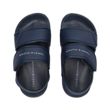 Tommy Hilfiger - T1X2339131172800 – Sandalias azules con velcro – Unisex niños pequeños