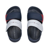 Tommy Hilfiger - T1X2339131172Y019 – Sandalias azules con velcro – Unisex niños pequeños