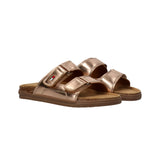 Tommy Hilfiger - T3A2343111372341 – Sandalias doradas con velcro y plantilla de cuero - Niña
