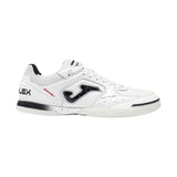 Joma - Top Flex 26 Indoor TOPW2602IN - Zapatillas de fútbol sala blancas con empeine de piel - Unisex niños