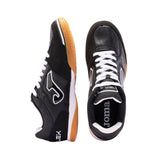 Joma - Top Flex 26 Indoor TOPW2621IN - Zapatillas de fútbol sala negras con empeine de piel - Unisex niños