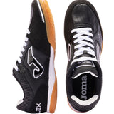 Joma - Top Flex 26 Indoor TOPW2621IN - Zapatillas de fútbol sala negras con empeine de piel - Unisex niños
