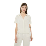 Camisa de lino System Action para mujer | Konestilochic