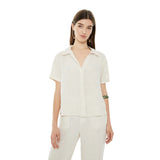 Camisa de lino System Action para mujer | Konestilochic