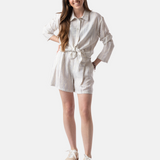 System Action - V25CA421_2 - Camisa oversize de rayas de manga larga - Mujer