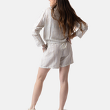 System Action - V25CA421_2 - Camisa oversize de rayas de manga larga - Mujer