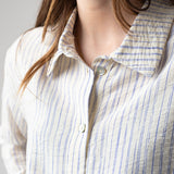 System Action - V25CA421_2 - Camisa oversize de rayas de manga larga - Mujer
