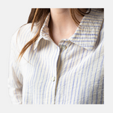 System Action - V25CA421_2 - Camisa oversize de rayas de manga larga - Mujer
