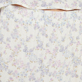 System Action - V25FA309_30 - Falda midi con estampado de flores y volantes - Mujer