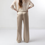 System Action - V25PA332_4 - Pantalón palazzo fluido de viscosa - Mujer