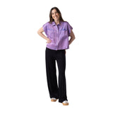System Action - V25PA422_40 - Pantalón recto con bolsillos plastrón - Mujer