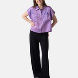 System Action - V25PA422_40 - Pantalón recto con bolsillos plastrón - Mujer