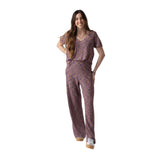 System Action - V25PA426_30 - Pantalón de punto con lúrex entallado - Mujer