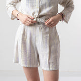 System Action - V25SH407_2 - Short de rayas con bolsillos laterales - Mujer